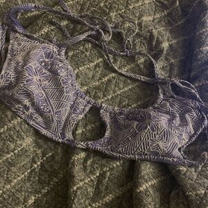 Women's Purple Floral Intimate Top